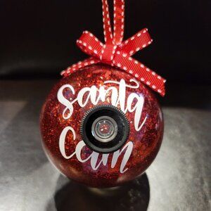 Santa's Always Watching  Santa Cam Hand Crafted ornament
